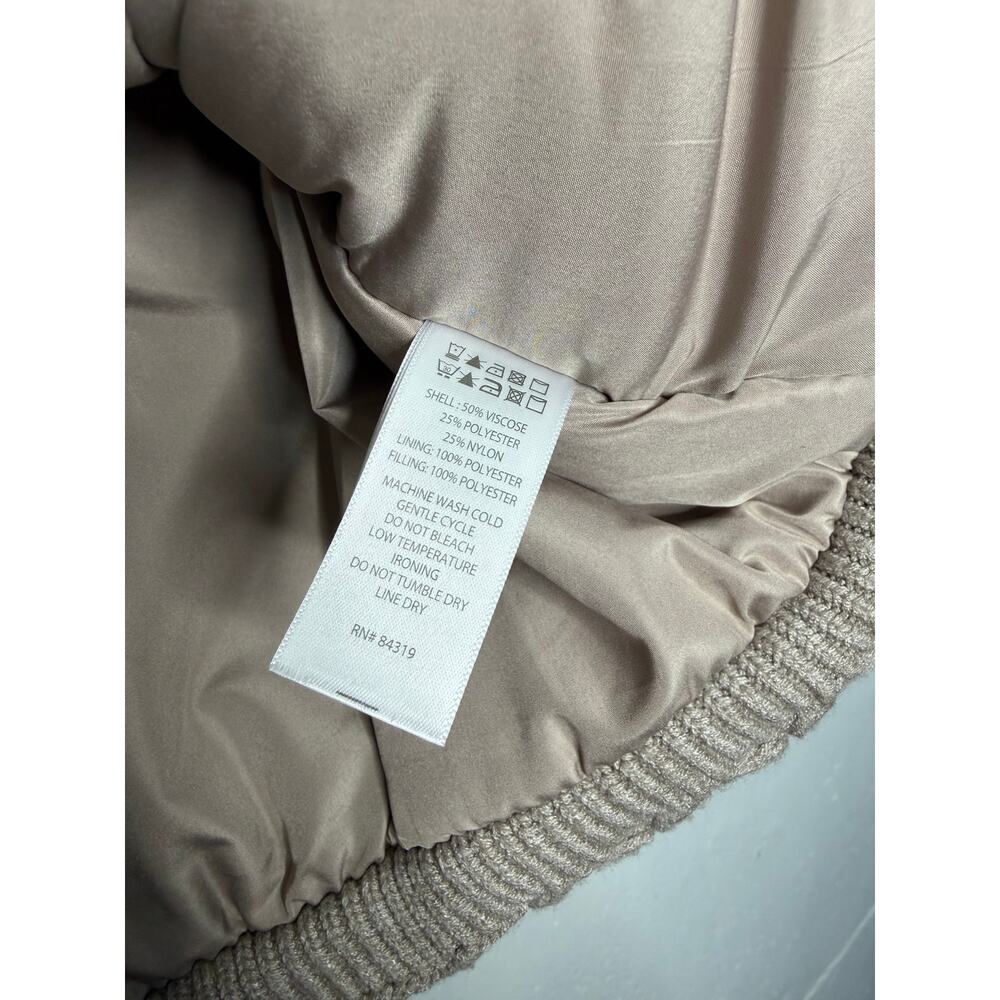 NEW Joie Thick Cream Cable Knit Zip Up Vest Size Large - Picture 3 of 4